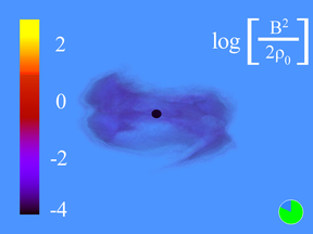 Fig. 1-1: Initial Configuration of Black Hole and Magnetized Disk